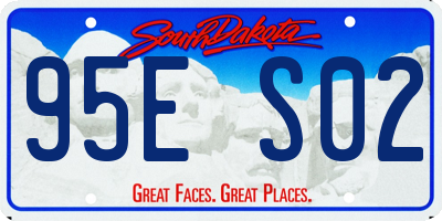 SD license plate 95ES02