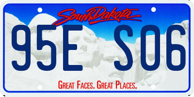 SD license plate 95ES06