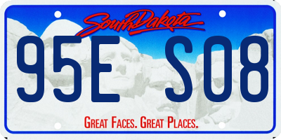 SD license plate 95ES08