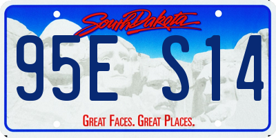 SD license plate 95ES14