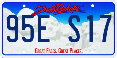 SD license plate 95ES17