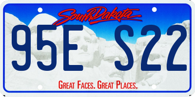 SD license plate 95ES22
