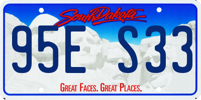 SD license plate 95ES33