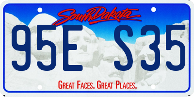 SD license plate 95ES35