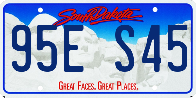 SD license plate 95ES45