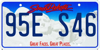 SD license plate 95ES46