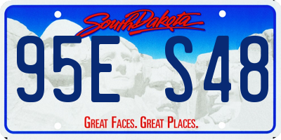 SD license plate 95ES48