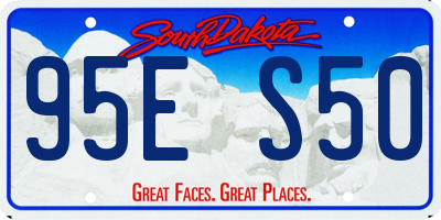 SD license plate 95ES50