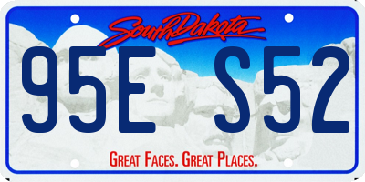 SD license plate 95ES52