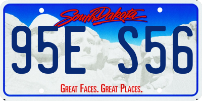 SD license plate 95ES56