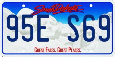 SD license plate 95ES69