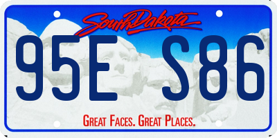 SD license plate 95ES86