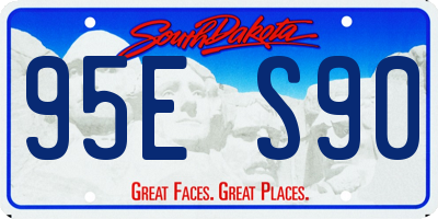 SD license plate 95ES90