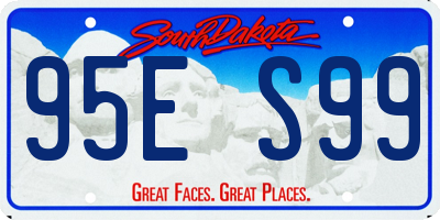 SD license plate 95ES99