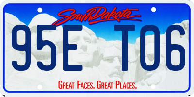 SD license plate 95ET06