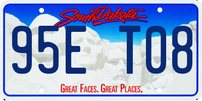 SD license plate 95ET08