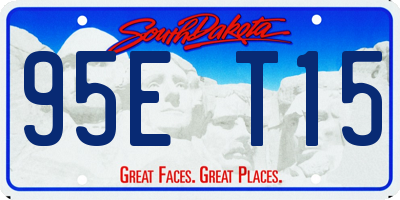 SD license plate 95ET15