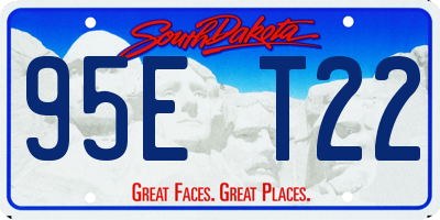 SD license plate 95ET22