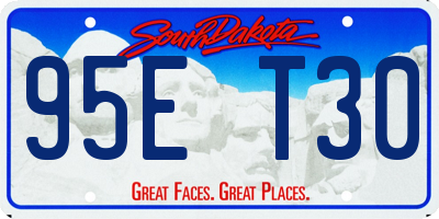 SD license plate 95ET30
