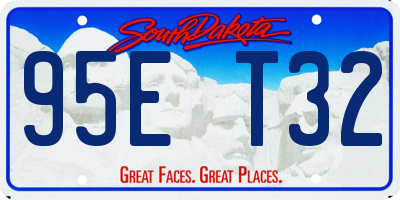 SD license plate 95ET32