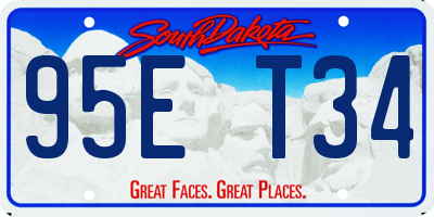 SD license plate 95ET34