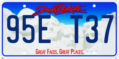 SD license plate 95ET37