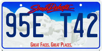 SD license plate 95ET42