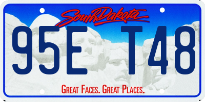 SD license plate 95ET48