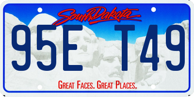 SD license plate 95ET49