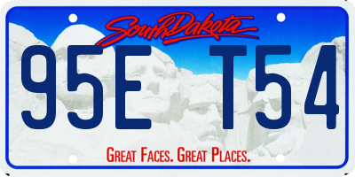 SD license plate 95ET54