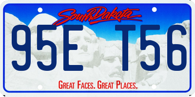 SD license plate 95ET56