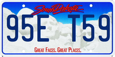 SD license plate 95ET59