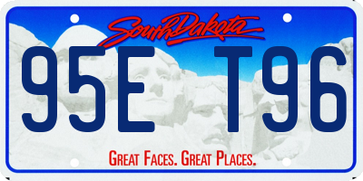 SD license plate 95ET96