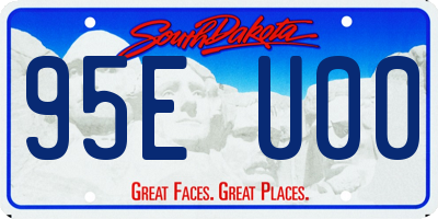 SD license plate 95EU00