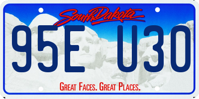 SD license plate 95EU30