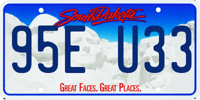 SD license plate 95EU33