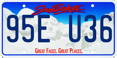 SD license plate 95EU36