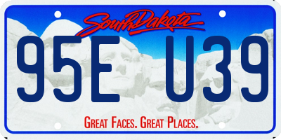 SD license plate 95EU39