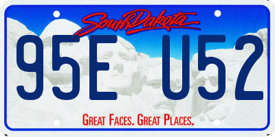 SD license plate 95EU52