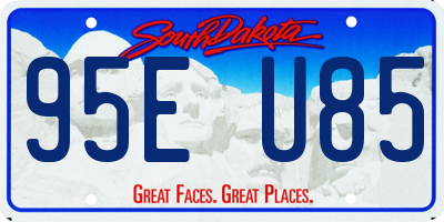 SD license plate 95EU85