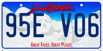 SD license plate 95EV06