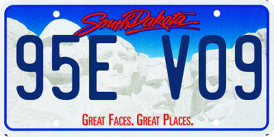 SD license plate 95EV09