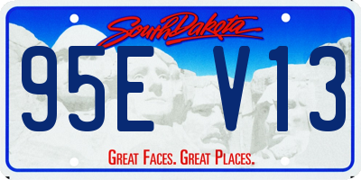SD license plate 95EV13