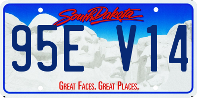 SD license plate 95EV14