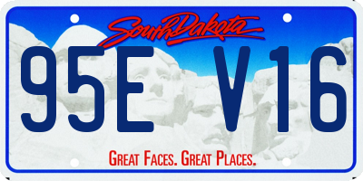 SD license plate 95EV16