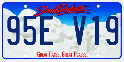 SD license plate 95EV19
