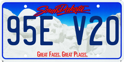 SD license plate 95EV20