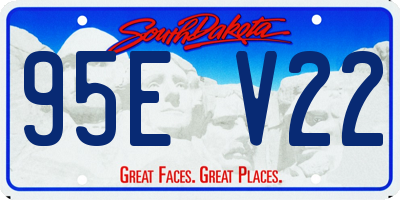 SD license plate 95EV22