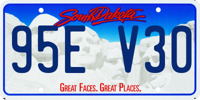 SD license plate 95EV30