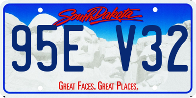 SD license plate 95EV32